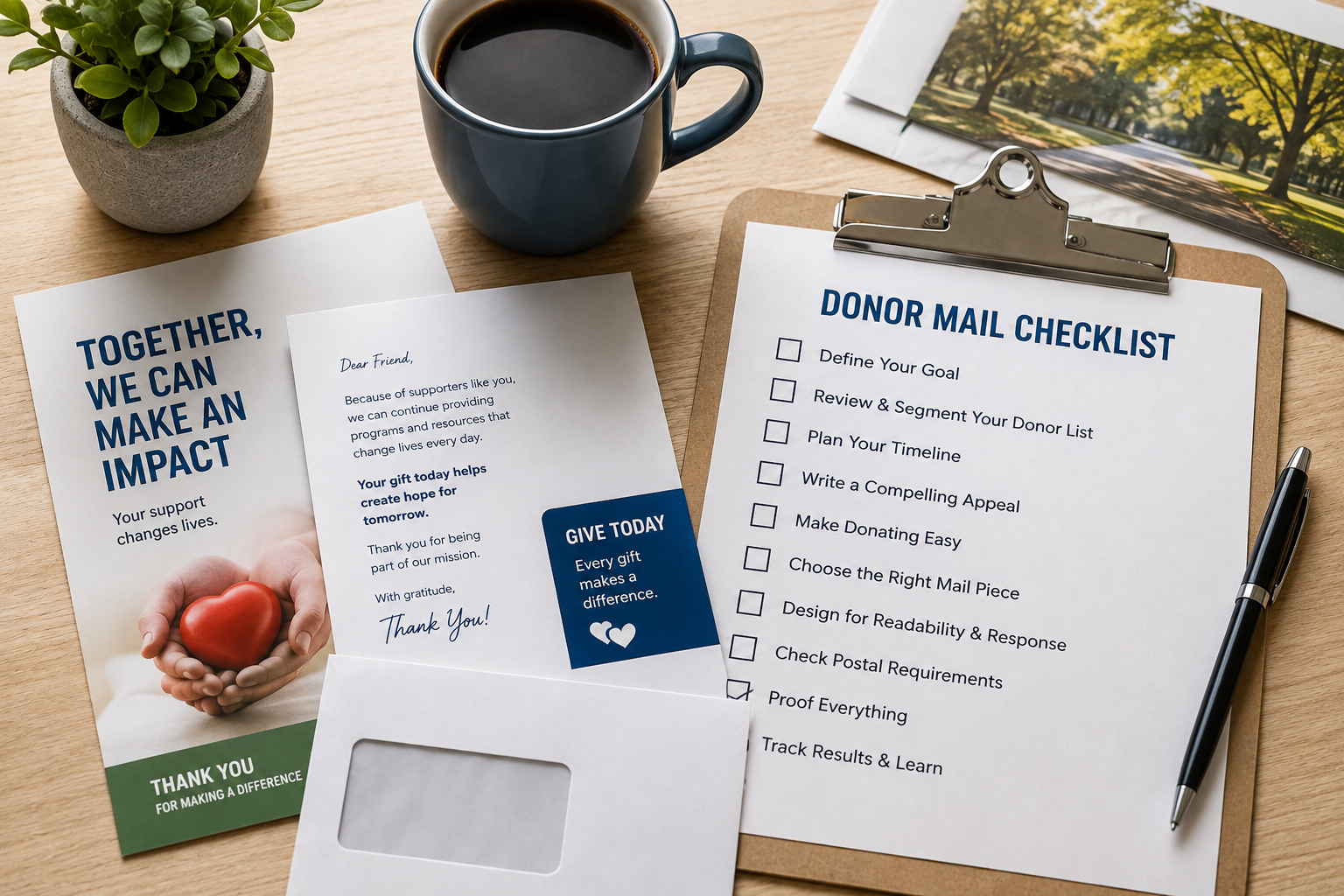 Direct Mail Checklist for Nonprofit Fundraising